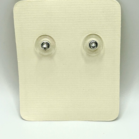 Sweet Romance Vintage Style Floral Dangle Earrings | Silver Tone Crystal - Picture 2 of 2